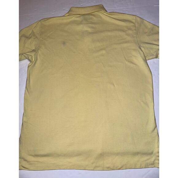 Polo Ralph Lauren Short Sleeve Polo Shirt Mens Size XL Yellow Pony Logo - Picture 6 of 6